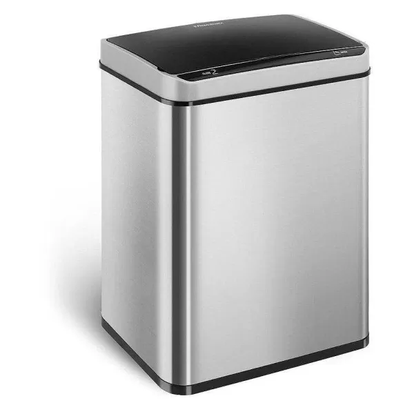 RETIF Poubelle Automatique Cuisine 50 Litres Carr E Acier Inoxydable