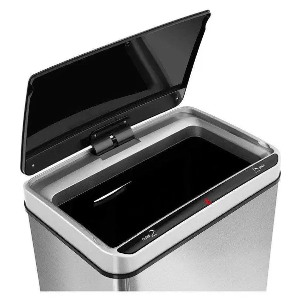 RETIF Poubelle Automatique Cuisine 50 Litres Carr E Acier Inoxydable