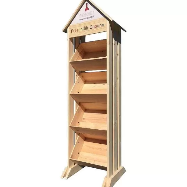 RETIF Pr Sentoir Bois Cabane - 4 Niveaux - Hauteur 207 Cm