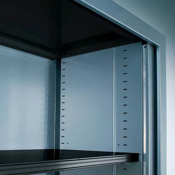 RETIF R Hausse Armoire Aluminium Rideaux Merisier