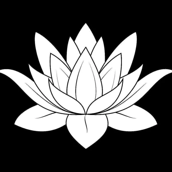 RETIF Sticker Fleur De Lotus Blanche