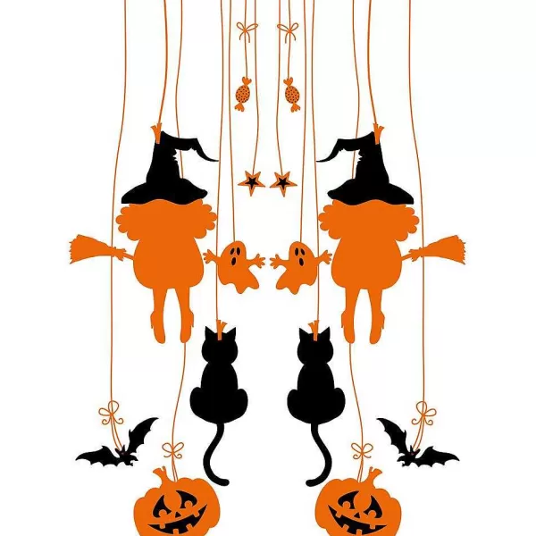 RETIF Sticker Frise Halloween 70 X 100 Cm