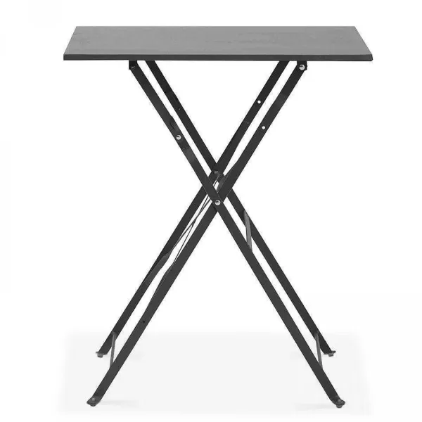 RETIF Table Acier Pliante Carr E Rome Gris 60X60X71 Cm