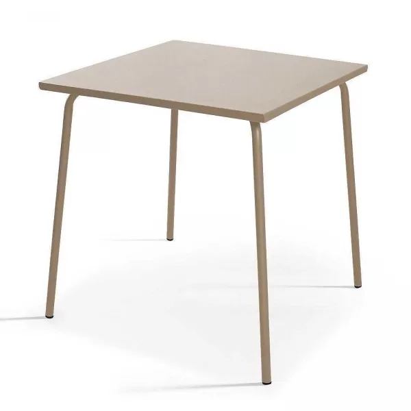 RETIF Table Carr E Bistro Taupe Palavas 70X70 Cm