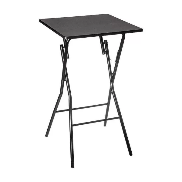 RETIF Table De Bar Pliante Noire 60X60Cm