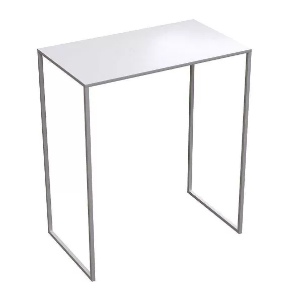 RETIF Table De Pr Sentation, 60X35Xh70 Cm, M Tal Blanc