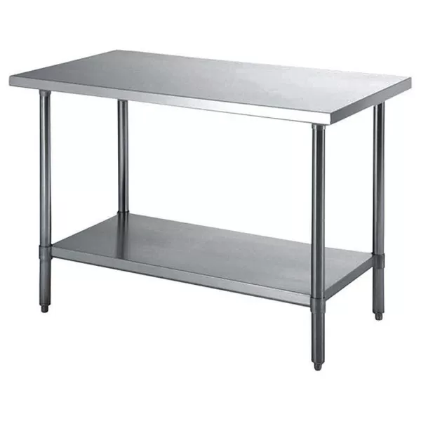 RETIF Table De Travail 2 Niveaux 90X60X90Cm Inox