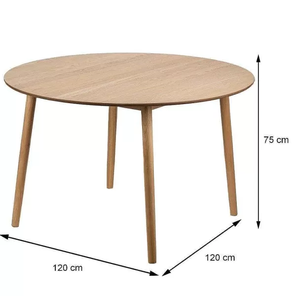 RETIF Table Design Ronde Scandinave Bois