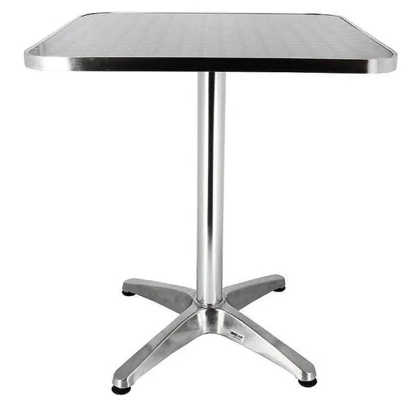 RETIF Table D'Ext Rieur Carr E Bruxelles 60X60Cm En Aluminium