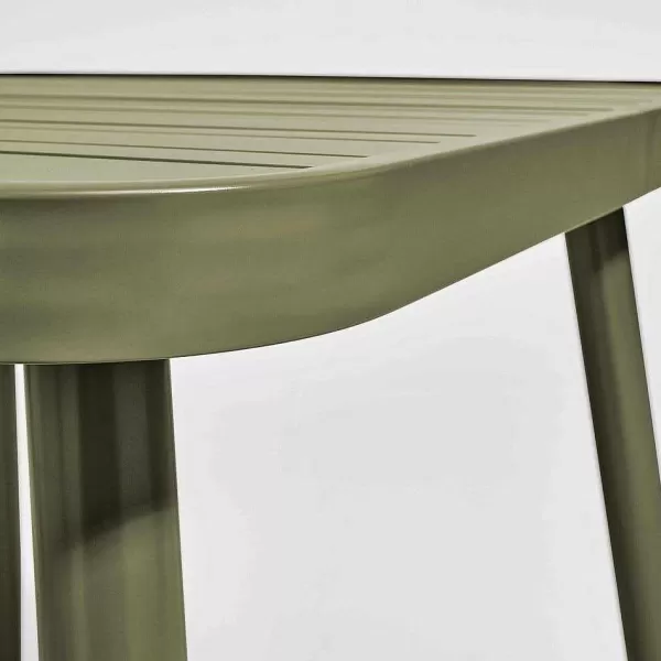 RETIF Table D'Exterieur En Aluminium Vert Kaki