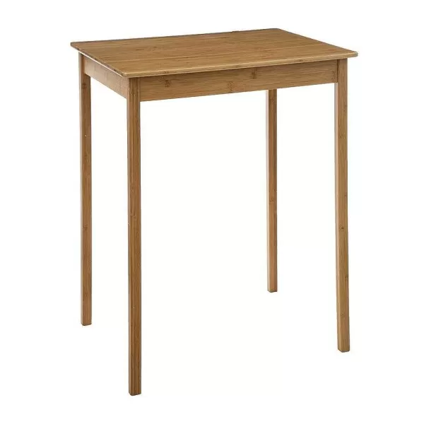 RETIF Table Haute Table De Bar En Bambou 80X60Cm