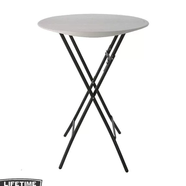 RETIF Table Pliante Mange-Debout - Lifetime -Diam Tre 84 Cm