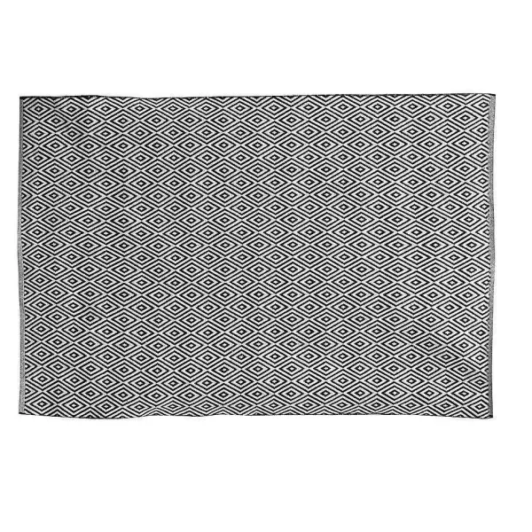 RETIF Tapis Losanges Noirs Et Blanc 1,40X20M