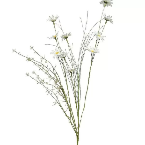 RETIF Tige De Marguerites Blanches L65Cm