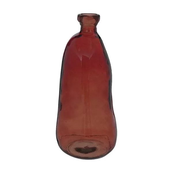 RETIF Vase Bouteille En Verre Recycl Rouge Ambre H51Cm